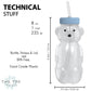 Honey Bear Straw Cup 2-Pack With Travel Lid; 8Oz Straw Bear Cup For Babies, Improved Lid Design; Honeybear Baby Cup Straw; Honey