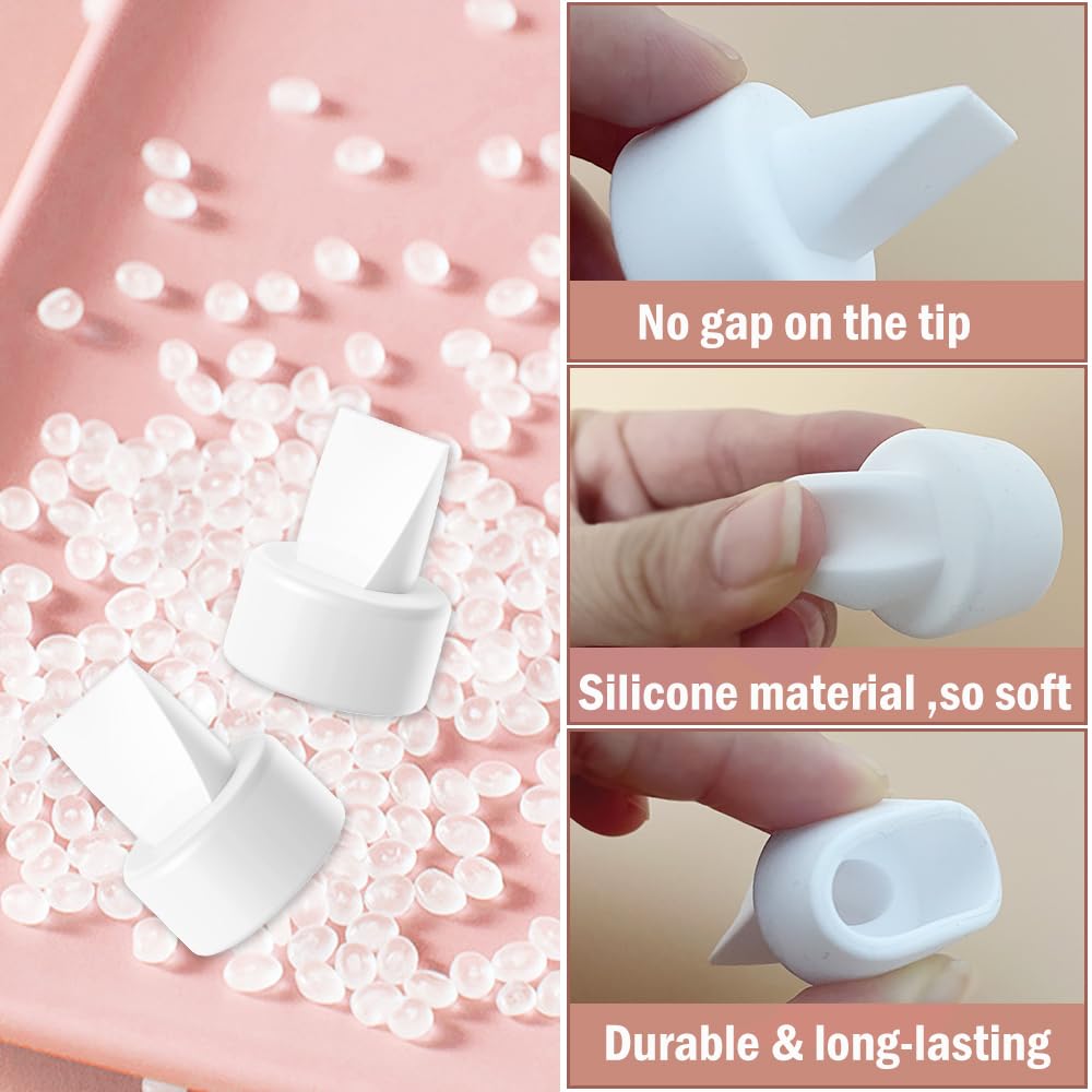6Pcs Duckbill Valves For Spectra S1 Spectra S2 Spectra 9 Plus,Motif Luna, Replacement Duckbill Valves For Spectra Breast Pump, D