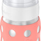 Lifefactory 8-Ounce Stainless-Steel Vacuum-Insulated Wide-Neck Baby Bottle With Sippy Nipple, Cantaloupe, Ls2251Wca4