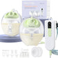 Wearable Breast Pump Hands-Free K3, Upgraded Portable Electric Pump with 3 Fine-Tuned Rhythms, Mini Pump Motor with 3 Modes & 9 