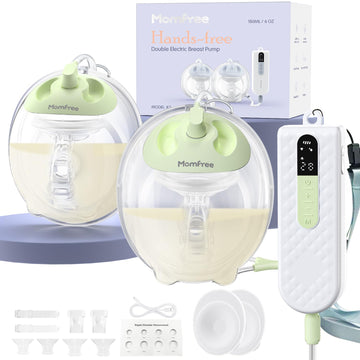 Wearable Breast Pump Hands-Free K3, Upgraded Portable Electric Pump with 3 Fine-Tuned Rhythms, Mini Pump Motor with 3 Modes & 9 