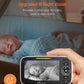 Ifamily Split Screen Baby Monitor, Large Display Video Baby Monitor With 2 Cameras And Audio, Long Range, Remote Pan Tilt, Night