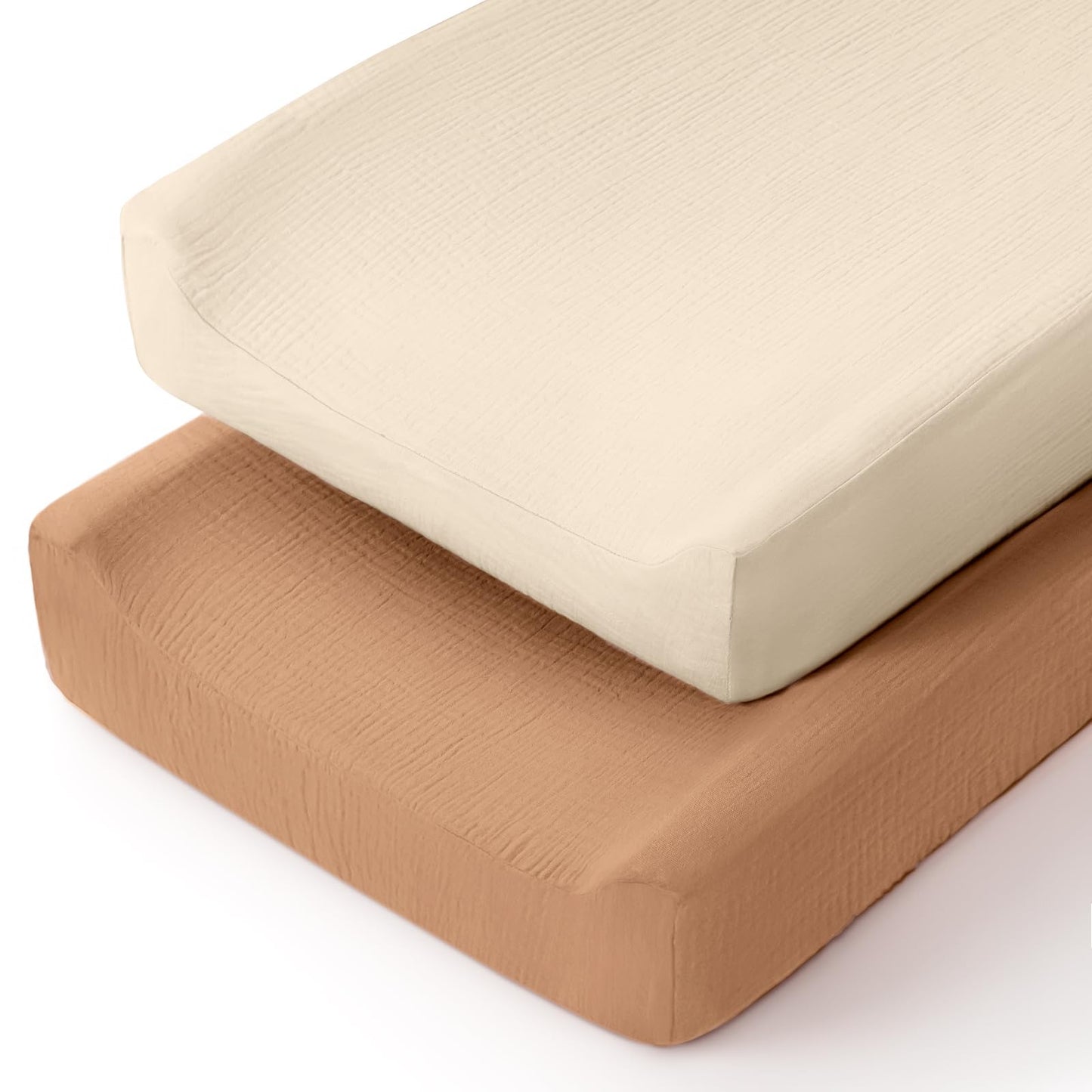 lulumoon Muslin Changing Pad Cover: Baby Diaper Changing Table Pad Cover - Changing Pad Sheets for Girls Boys