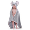 Tbezy Hooded Towel For Kids 100% Cotton Ultra Soft With Unique Animal Design Large For Infants 3-10 Years (Elephant)