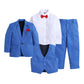 Jeetethnics Boys Navy Blue Coat Suit Set With Waistcoat Shirt And Trousers (9088Dh)