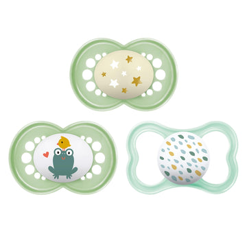 Mam Variety Pack Baby Pacifier, 16+ Months, Includes 3 Types Of Pacifiers, Nipple Shape Helps Promote Healthy Oral Development,