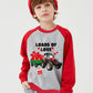 Ddsol Kids Boys Valentines Tractor Sweatshirt Pullover Girls Cotton Raglan Long Sleeve Tops Shirts Loads Of Love Heart Toddler C