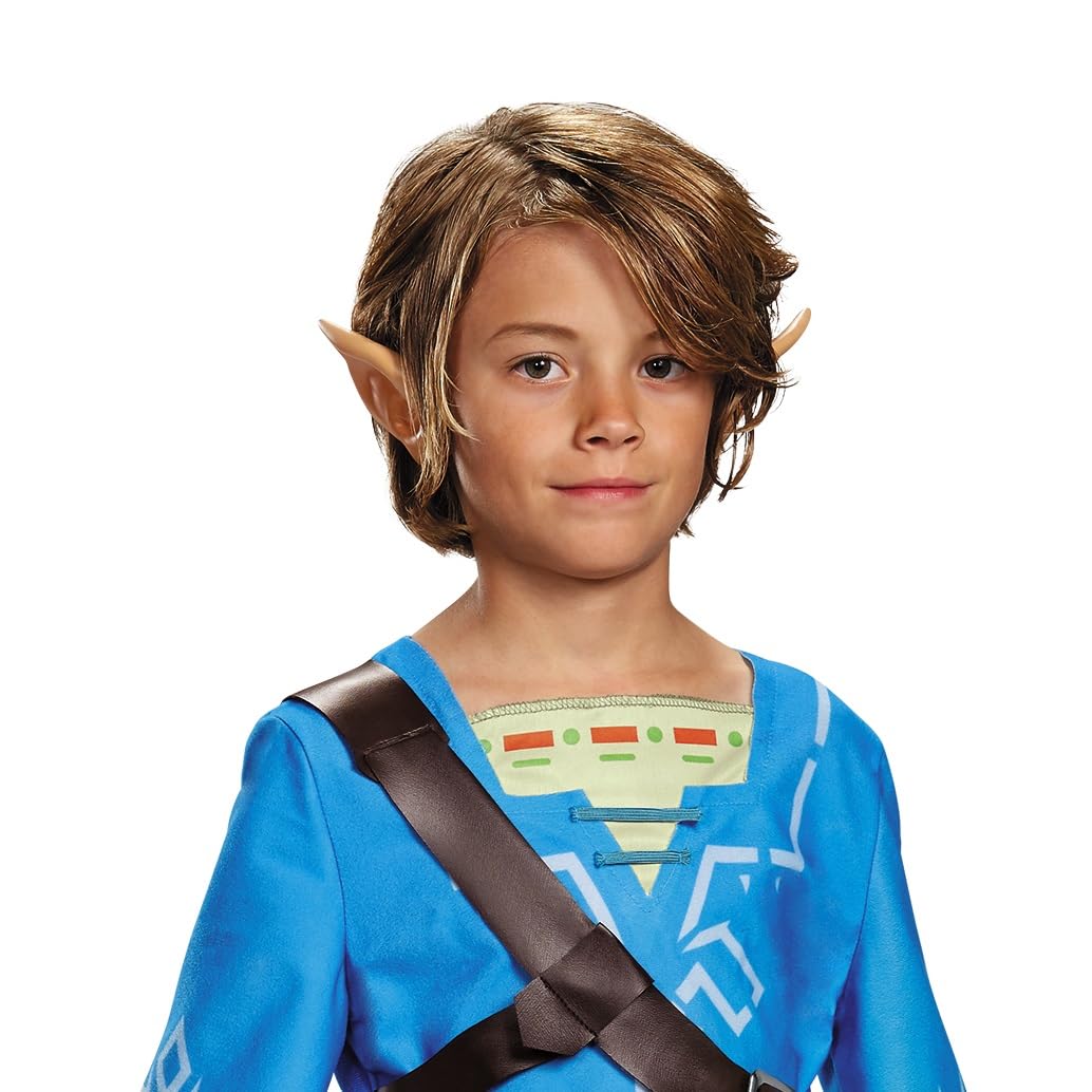Link Breath Of The Wild Deluxe Costume, Blue, Medium (7-8)