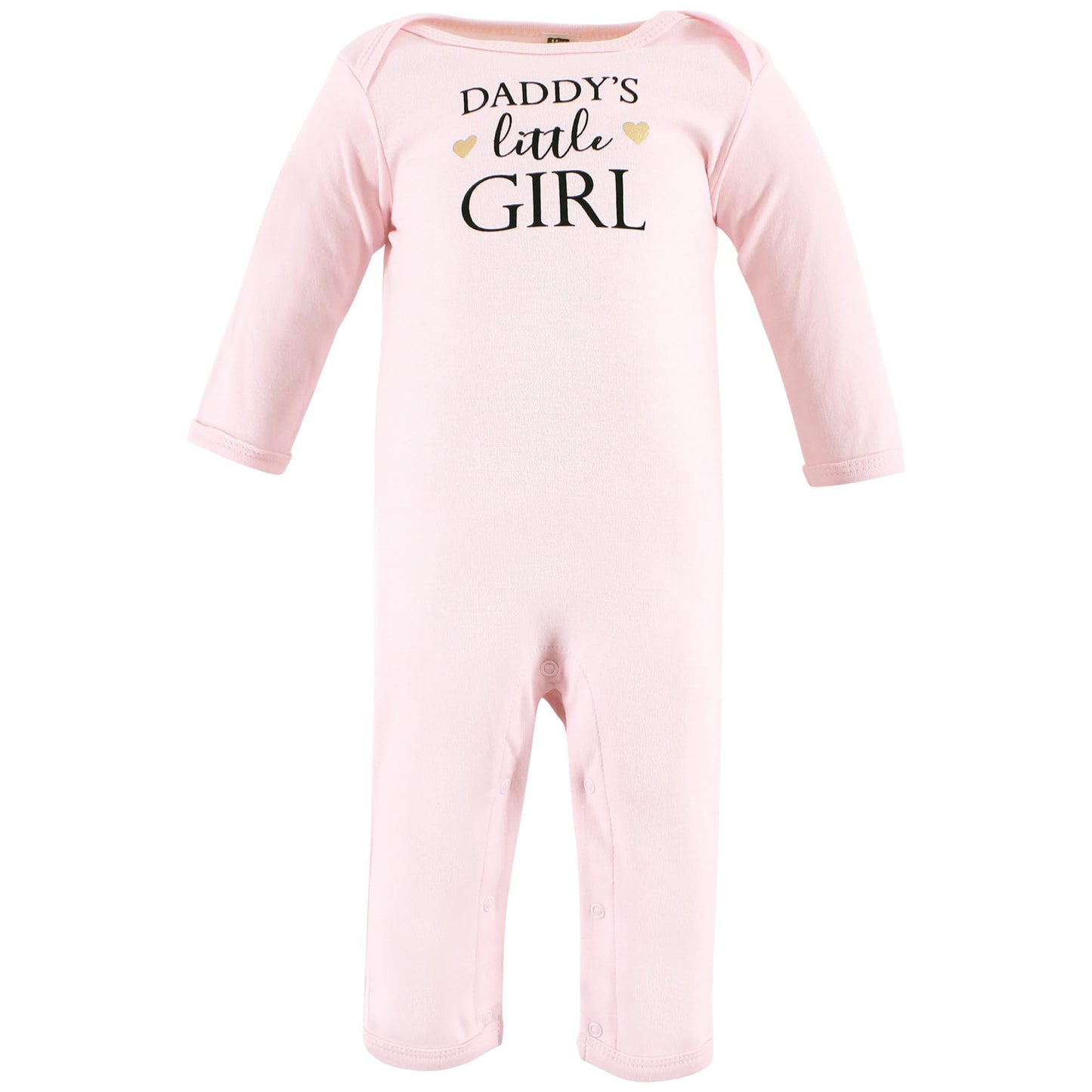 Hudson Baby Unisex Baby Cotton Coveralls, Girl-Daddy, 3-6 Months