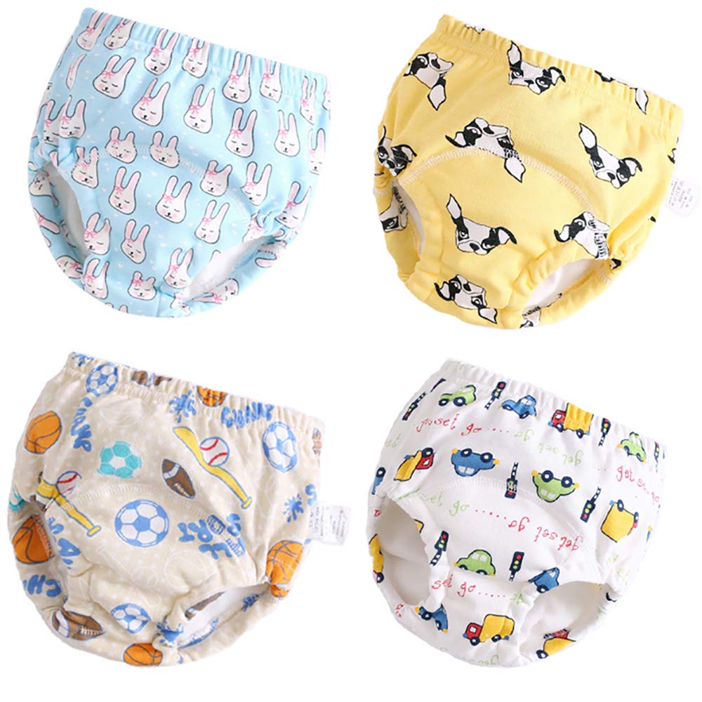Toddler Potty Training Pants 4 Pack,Cotton Training Underwear Size 2T, – Cutebab WBBAPB07KQQDVLX