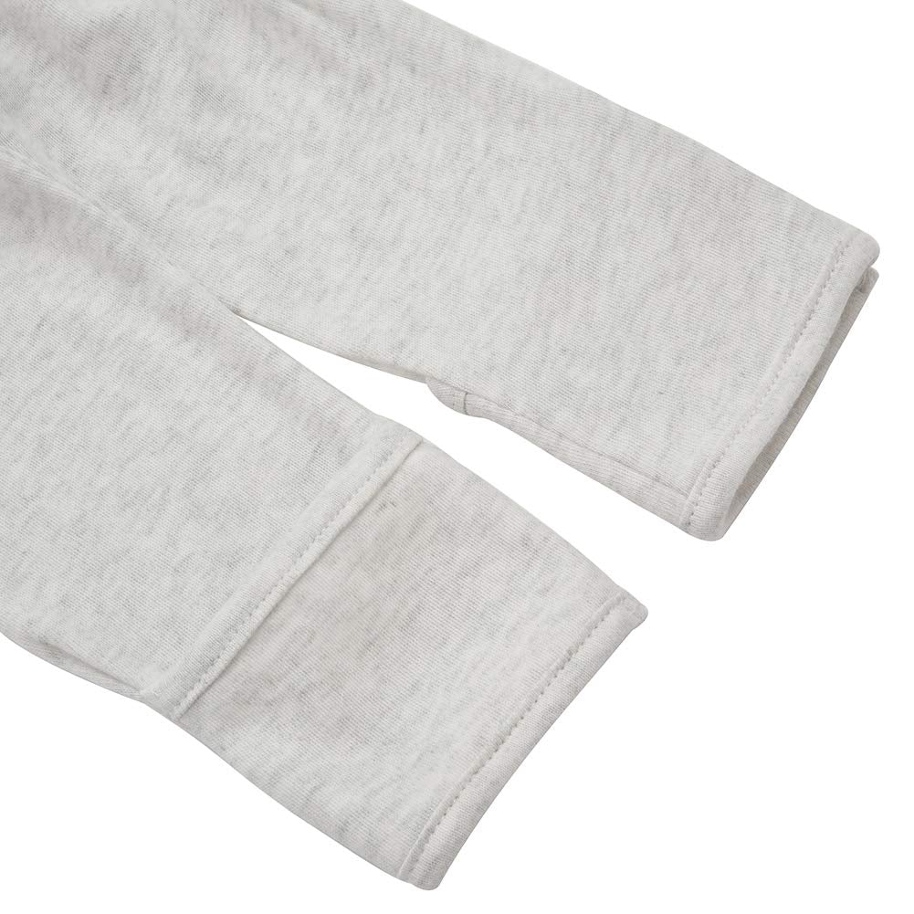 Aablexema Baby Footie Pajamas With Mitten Cuffs, Double Zipper Infant Cotton Clothes Sleeper Pjs, Footed Sleep Play (3-6M, Ivory