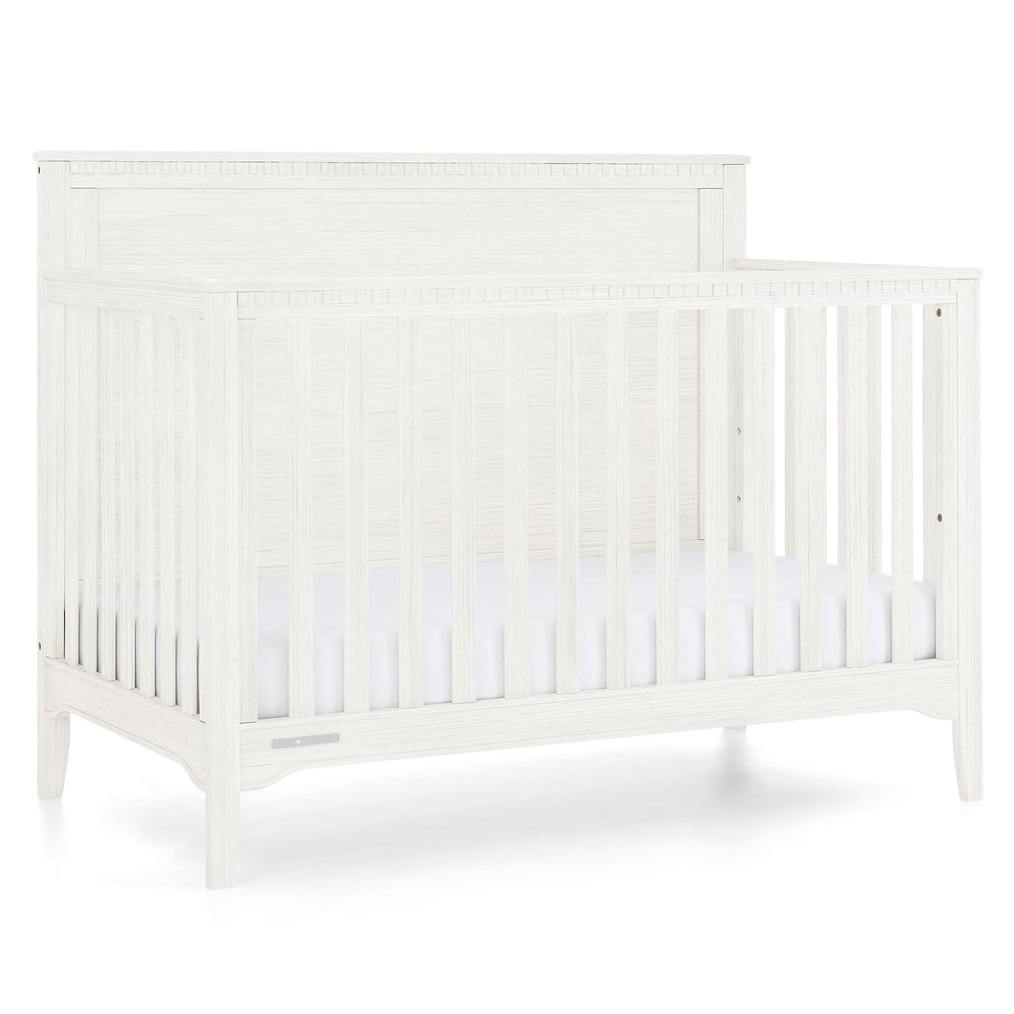 Delta Children Kendall 6-in1 Convertible Crib - Converts from Baby Crib to Toddler Bed, Daybed, Sofa Bed and Full-Size Bed with 