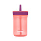 Contigo Kids Leighton Straw Tumbler With Spill-Proof Leak-Proof Lid, 14Oz, Coral/Grape