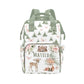 Workvalor Animals Personalized Diaper Baby Bag with Custom Name - Custom Baby Tote Backpack for Mom, Unique Gift for New Parents