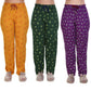 MUKHAKSH (Combo of 5 Pieces Girls Summer Cotton Printed Pyjamas with String Night Pant, Print may vary