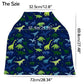 Baby Car Seat Cover, Multi- Use Nursing Cover For Breastfeeding, Carseat Cover Boys, Dinosaur Baby Shower Stuff For Newborn, Sof