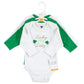 Hudson Baby Unisex Baby Cotton Long-Sleeve Bodysuits Lucky Lady, 0-3 Months