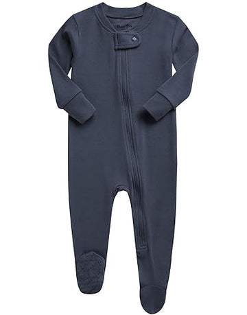 Vaenait Baby Toddler Boys Girls Solid Footie Pajama Cozy Modal Chacoal 24M