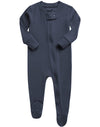 Vaenait Baby Toddler Boys Girls Solid Footie Pajama Cozy Modal Chacoal 3-6M