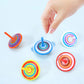 Colorful Painted Wood Spinning Tops, Kids Novelty Wooden Gyroscopes Toy, Assorted Standard Tops, Flip Tops, Kindergarten Educati