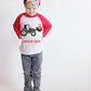 Baby Boys Girls Valentine Shirts Raglan Long Sleeve Tees Toddler Loads Of Love Heart Tractor Graphic Tops 3T