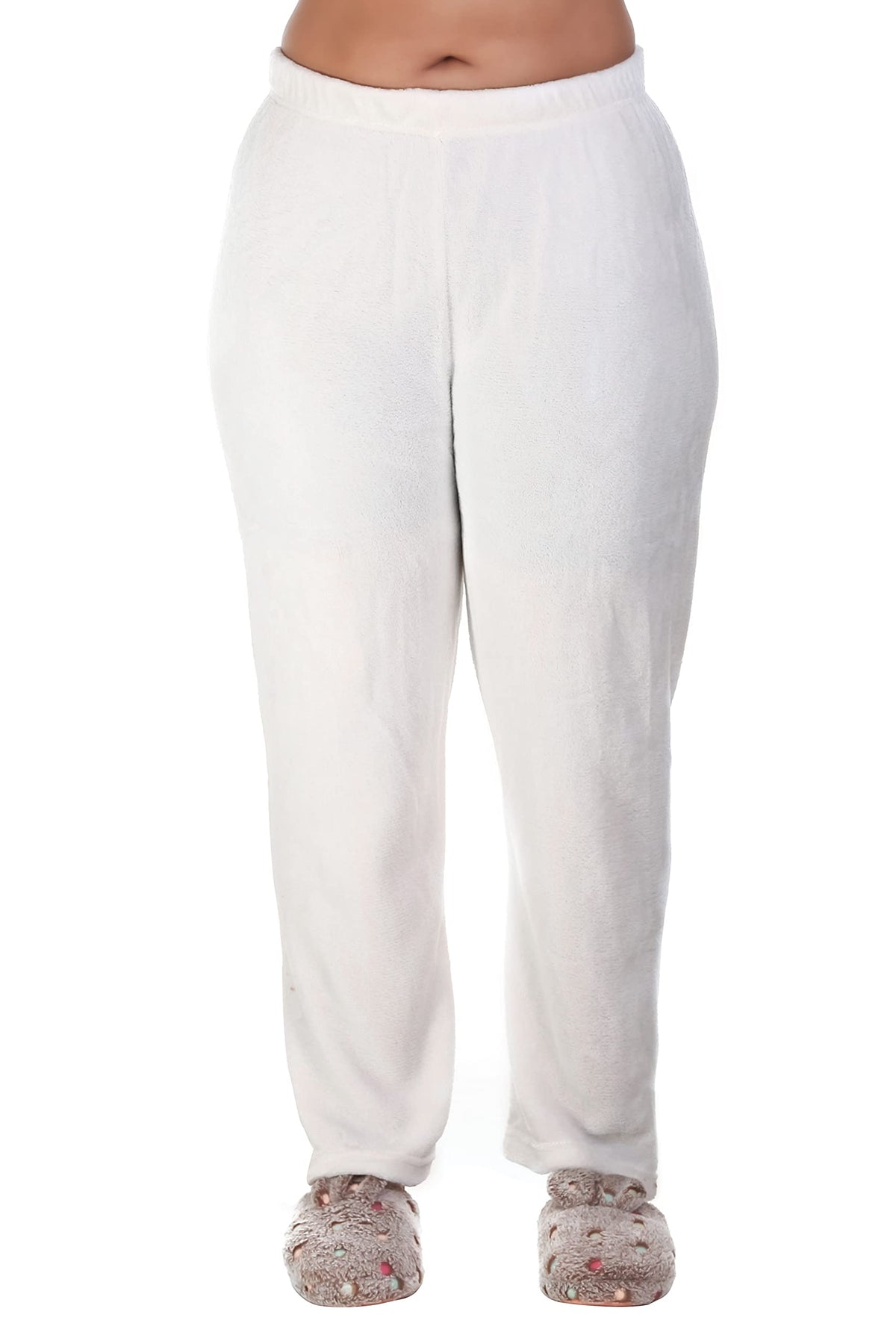 MUKHAKSH (Pack of 1 Girls Winter Warm woolen Fleece White Pyjamas (1314 Years)