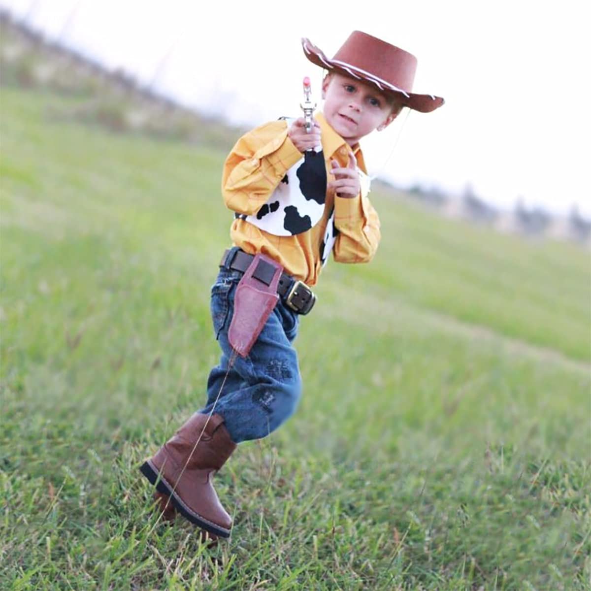 4E'S Novelty Child Brown Cowboy Hat For Toddlers & Kids Felt - Kid Cowboy Costume Hat For Boys & Girls Ages 3 4 5 Year Old