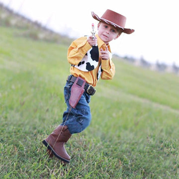 4E'S Novelty Child Brown Cowboy Hat For Toddlers & Kids Felt - Kid Cowboy Costume Hat For Boys & Girls Ages 3 4 5 Year Old