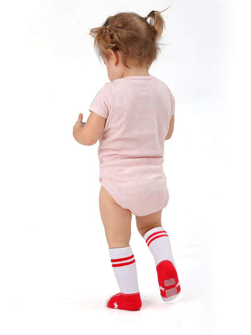 Epeius Baby Girls/Boys Non-Slip Knee Highs Infants Girl Socks Like Shoes Anti Slip Stockings Booties Grip Socks 6-12 Months Star