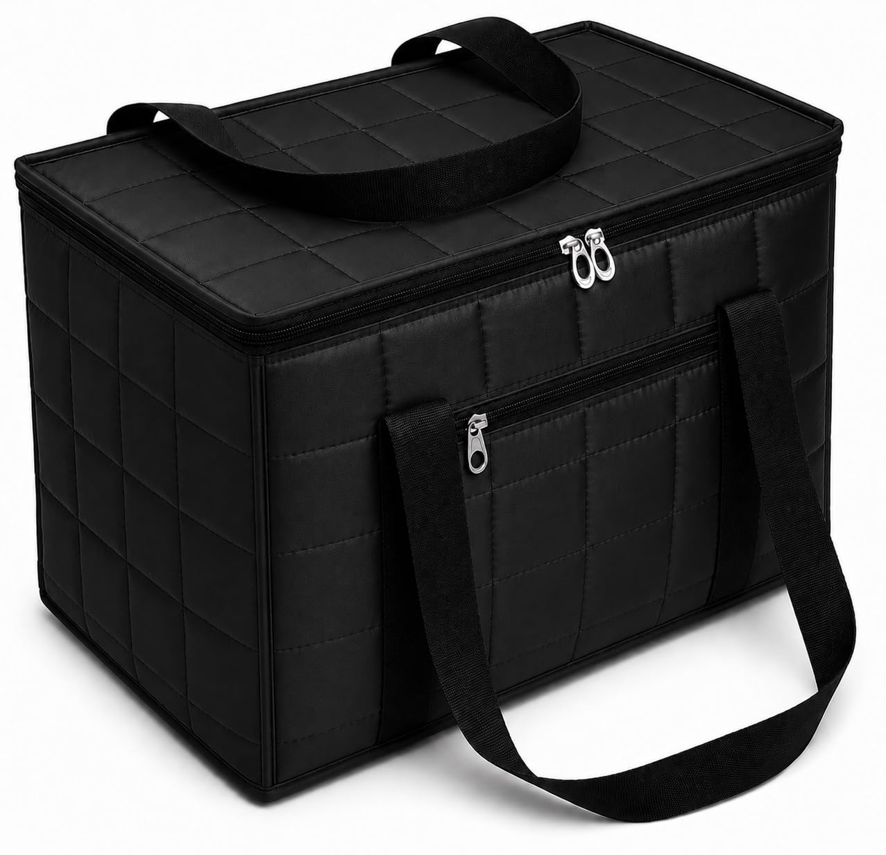 Srajanaa Multipurpose Toy, Clothes & Travel Storage Organizer Bag (Black) | Spacious Bag For Toys, Picnic, Baby Essentials, File