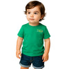 Nautinati Boys Cotton T-Shirt|Mickey Mouse Typography Print | Age 0-2 Years(Nnibtw020010-3-6M_Dark Green_3-6M)
