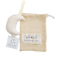 Ali+Oli Plush Muslin Cotton Pacifier Holder (Moon-Ivory) Soft Binky Holder for Babies, Plush Holder for Pacifiers, Cute Baby Bin