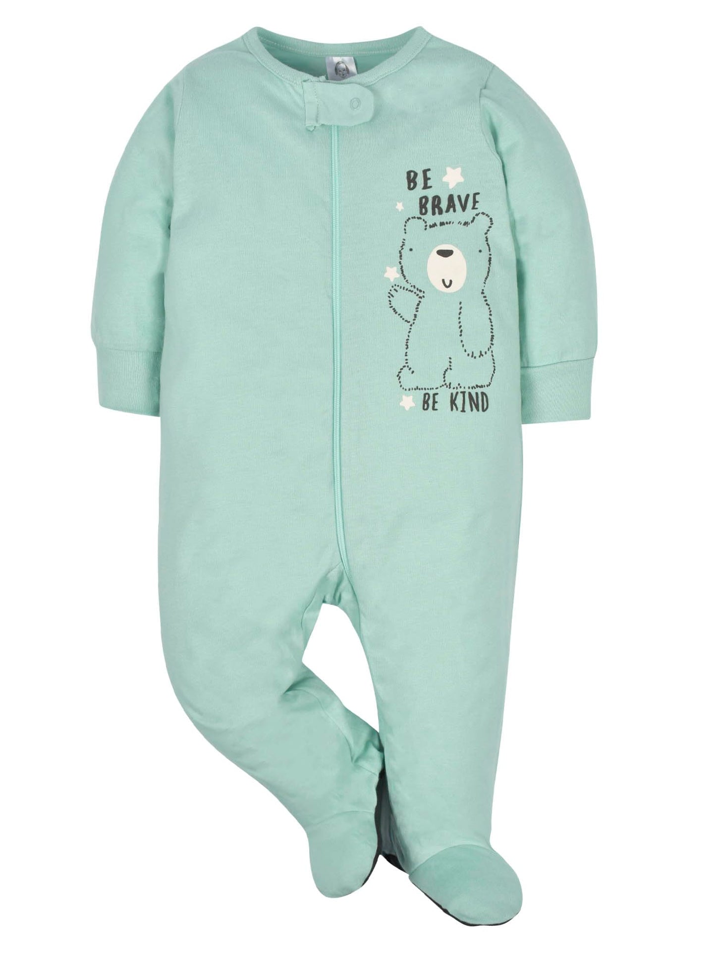 Gerber Baby Boys' 4 Pack Sleep 'N Play Footie, Bear, 3-6 Months