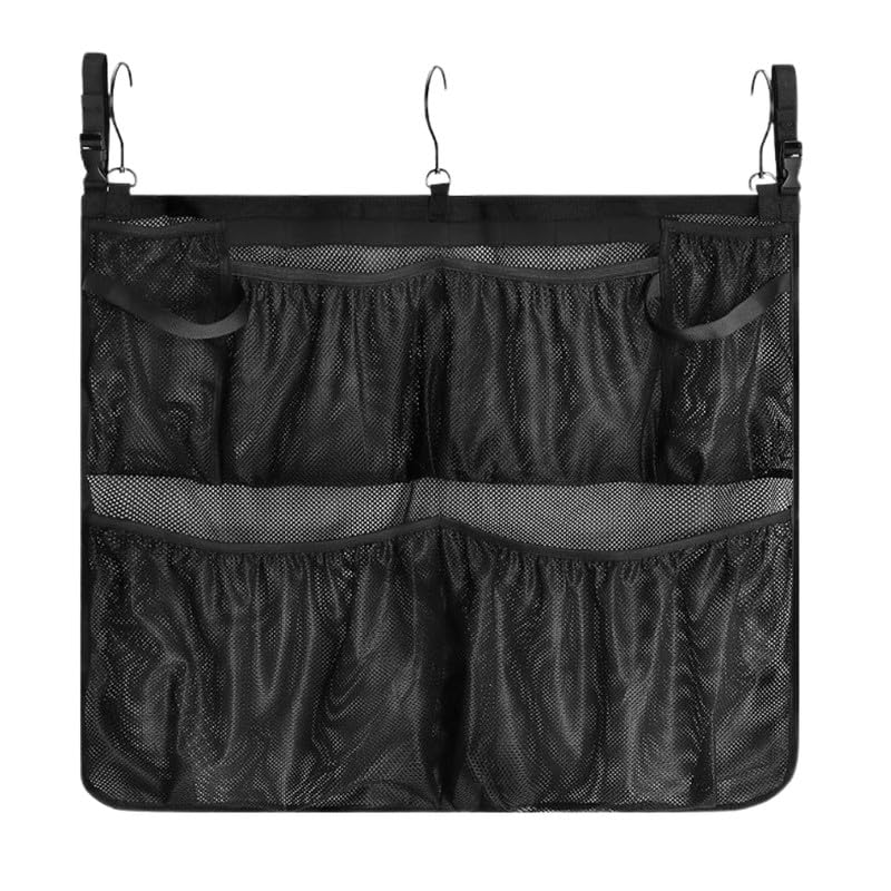 KACHEEG Large Mesh Pool Storage Bag for Outdoor Toys and Bath Accessories  Durable Hanging Hook Design