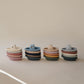 mushie Stackable Bath Boats Toy (Ocean) | Floating Bathtub Toys for Baby & Toddler, Set of 5 | Made in Denmark