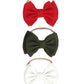 Koolgil Baby Girl'S 5 Inches Soft Double Bow-Knot Nylon Headband Toddler Headdress For Photography Party Festivals (3-Red Army G