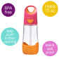 B.Box 15Oz Tritan Straw Bottle: Kids Water Bottle For Toddlers+. Spill Proof, Leak Proof, Bpa Free. Great For School Sippy Cups
