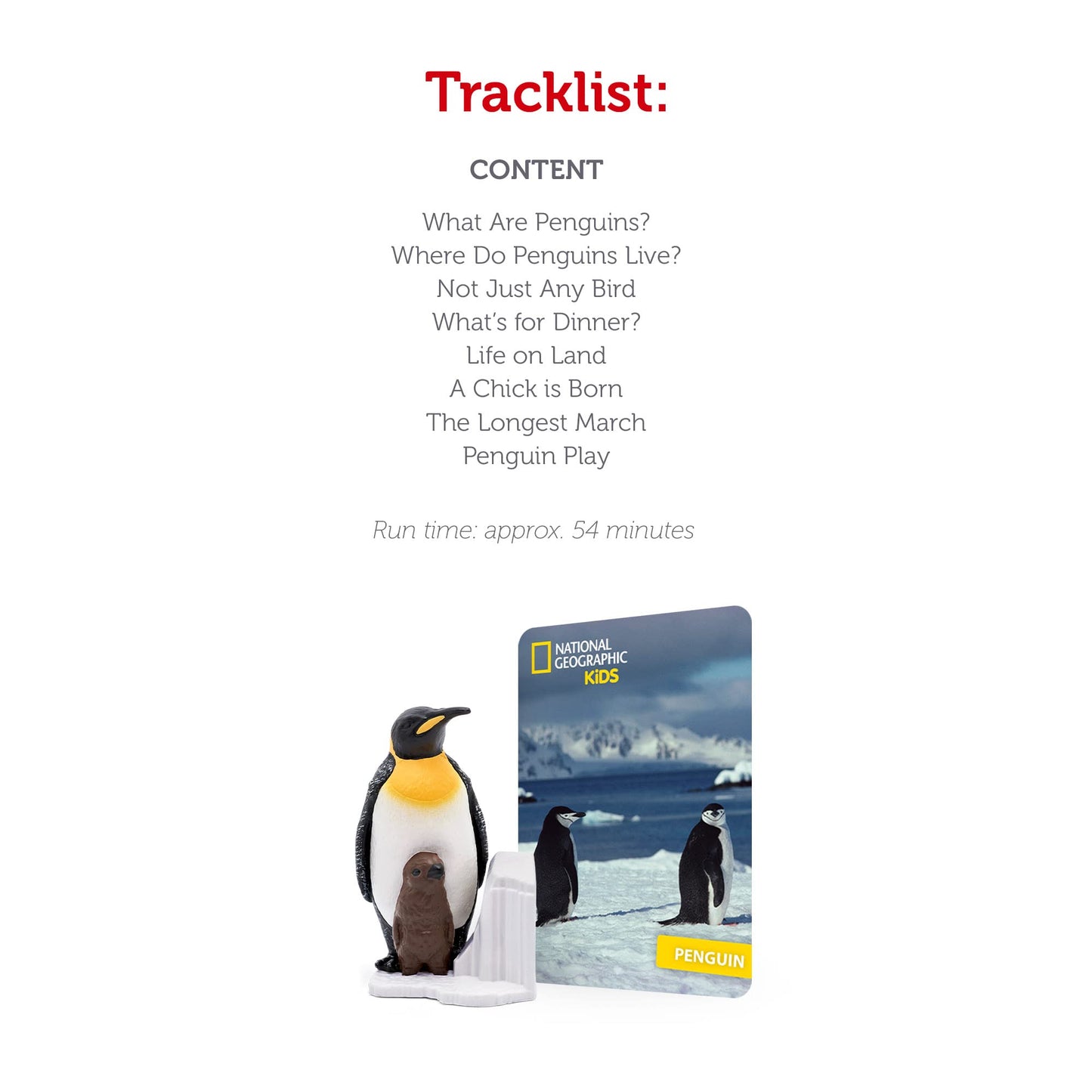 NATIONAL GEOGRAPHIC Penguin Audio Play Character for Tonies