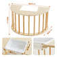 Beright 3 In1 Climbing Arch Sensory Table For Kids, Montessori Climbing Gym, Rocker Board Wooden Toy With Collapsible Storage Bi