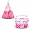 Baby Dress Organiser Diaper Candy and Cradle Combo Set  Pink and White