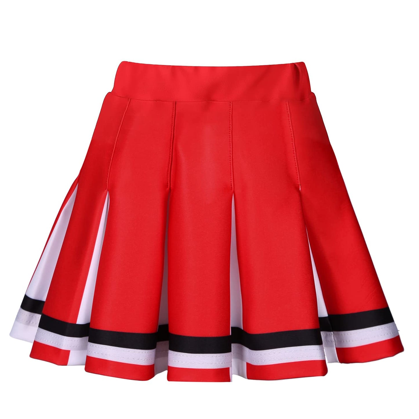Koatobbor Girls Cheerleader Costume Cheerleading Outfit Dress For Halloween Party Birthday Gift 3-9Years (Red, 6-7 Years)