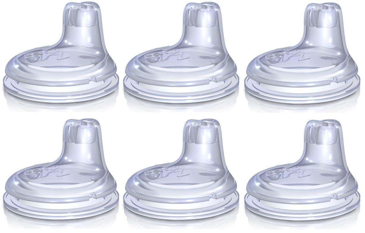 Nuby Sippy Gripper Cup Replacement Spouts (6 Count)