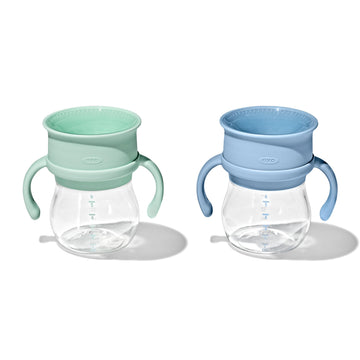 Oxo Tot Transitions 360 Cup 6 Oz. With Handles - Opal And Dusk - 2 Pack