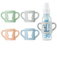 Pandaear 4 Pack Silicone Baby Bottle Handles Compatible With Dr Brown 8 Oz/250 Ml Narrow Baby Bottles, Baby Feeding Bottle Holde