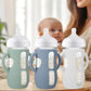 Busoha 3 Pack Silicone Sleeves For Avent Baby Bottles - Anti Breakage Baby Bottle Holder With Handle For Avent Natural Glass Bab