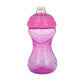 Nuby Clik-It Soft Spout No-Spill Easy Grip Sippy Cup For Girls - (3-Pack) 10 Oz - 6+ Months