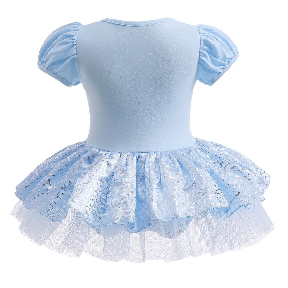 Fmyfwy Baby Girls Cinderella Princess Costume Halloween Christmas Birthday Romper Tutu Dress W/Headband 80