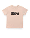 U.S. Polo Assn. Kids Regular Fit Cotton Typography Short Sleeves Crew Neck TShirts (Uktsh0964_Beige_12M)