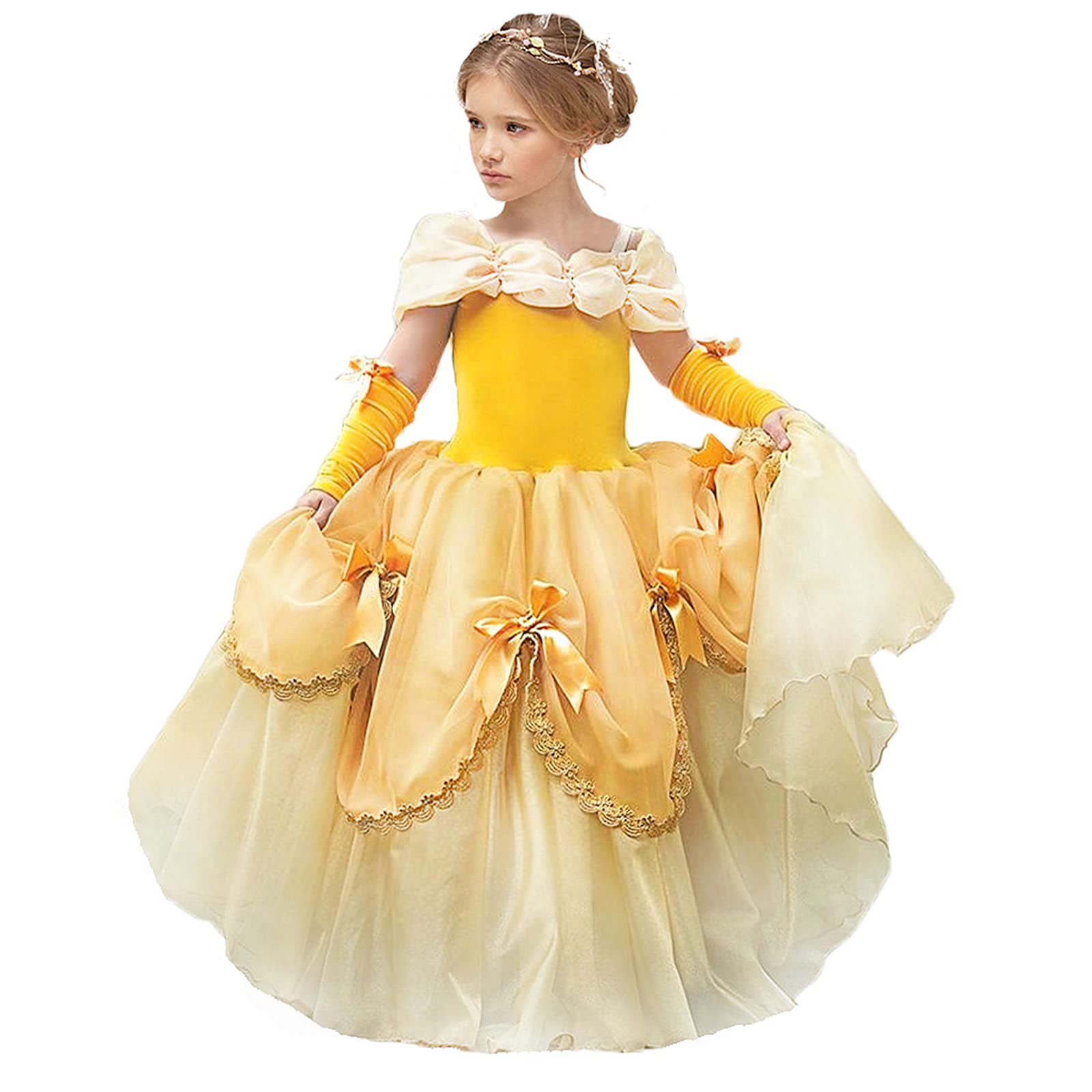 Mdycw Puffy Princess Dress Off Shoulder Layered Costume, Special Occasion Dresse WBBAPB0991RSRXX
