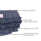 Rufflebutts Baby/Toddler Girls Baby Faux Denim Knit 12-18M